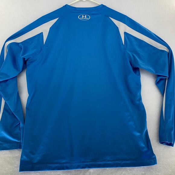 Under Armour Heatgear Long Sleeve Athletic Light Blue Top Size L - Picture 2 of 15